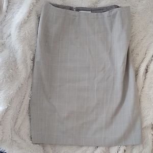 Calvin Klein Gray Pencil skirt